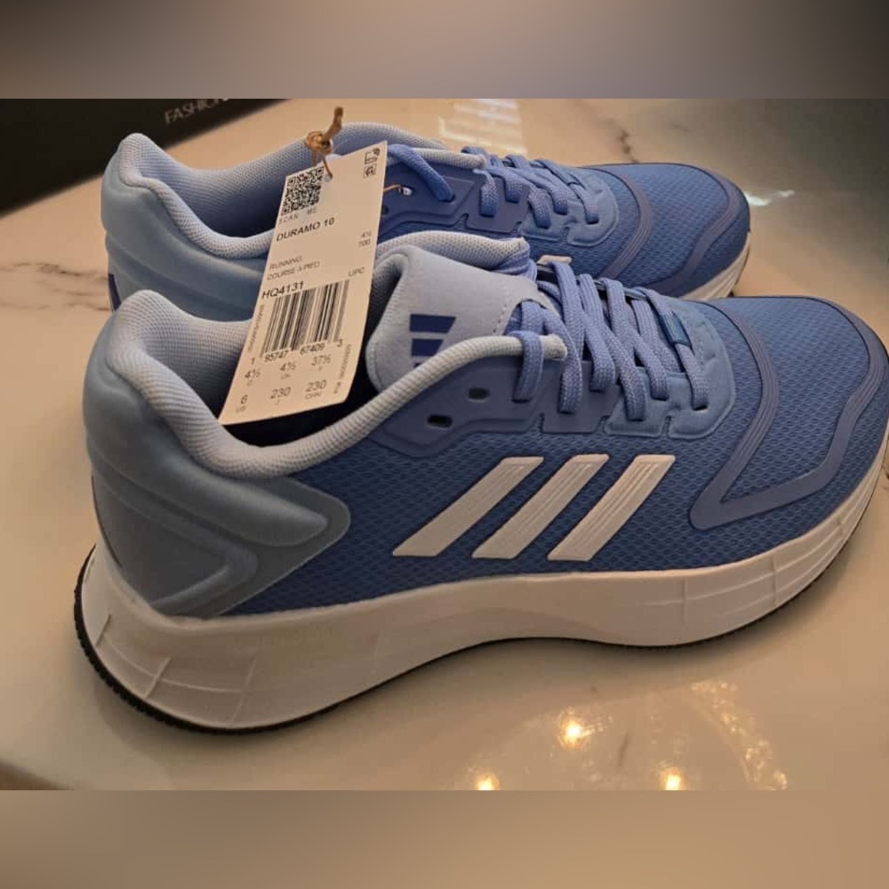Adidas Women's Duramo 10 Running Shoe HQ4131, Light Blue Size 6